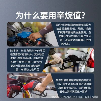 Motor gasoline additive Additive Improves and Enhances the