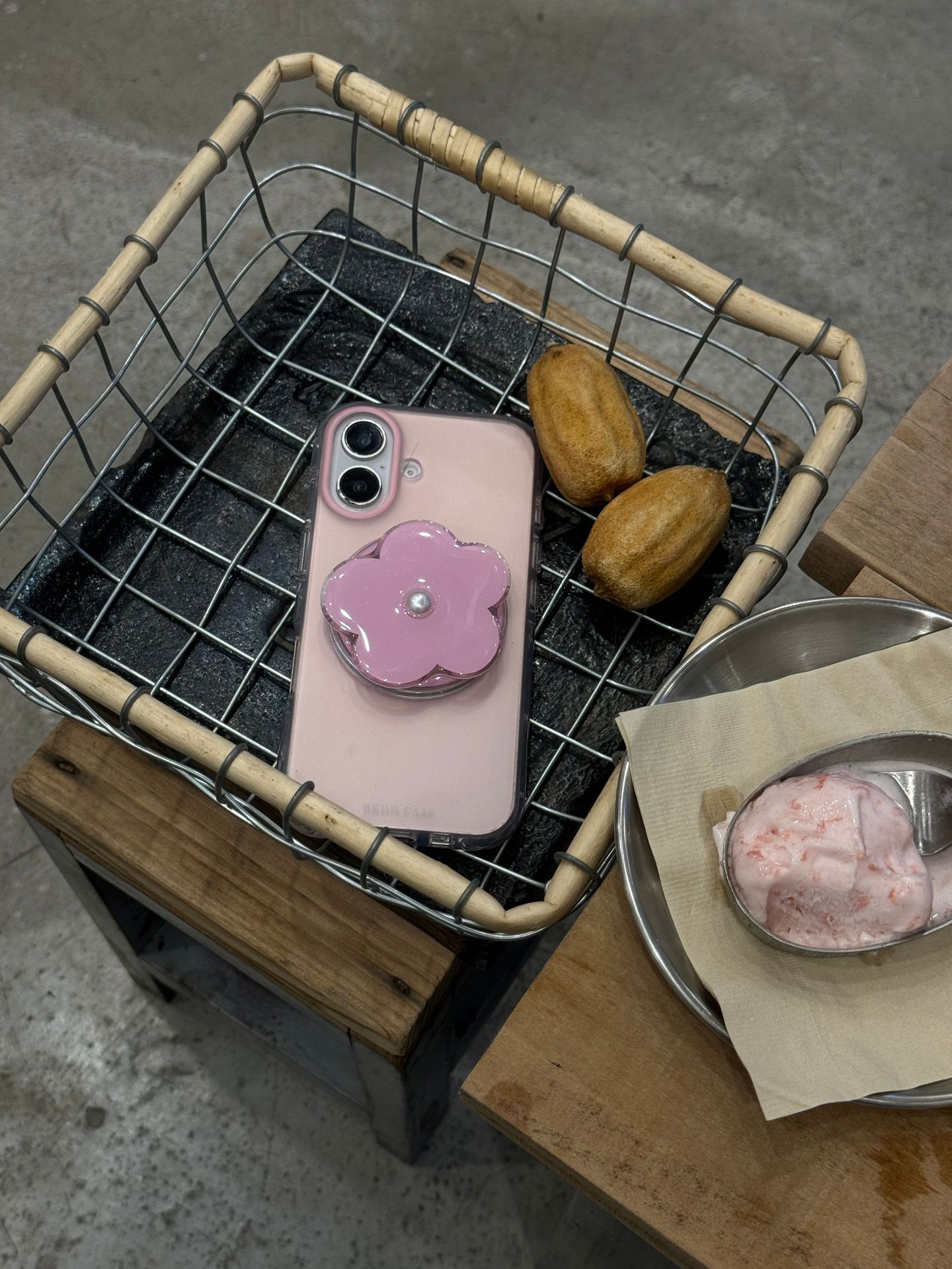 Soporte magnético-rosa transparente XH