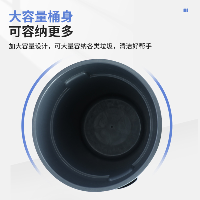 商用圆形塑料垃圾桶户外环卫带轮餐饮厨房潲水可移动环保|undefined