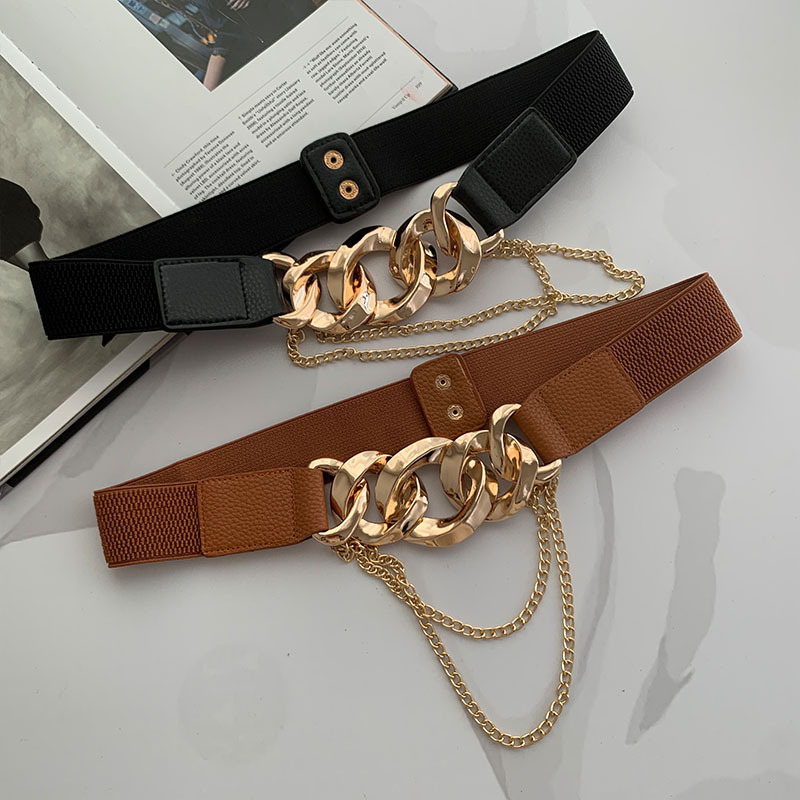 Fashion Metal Buckle Chain Belt display picture 12
