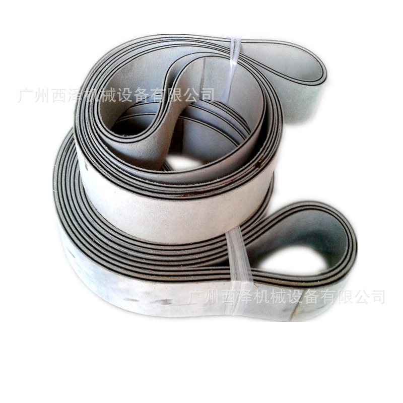 单面皮革平面皮带尼龙片基带 西格林双面牛皮带 大功率交叉传动带