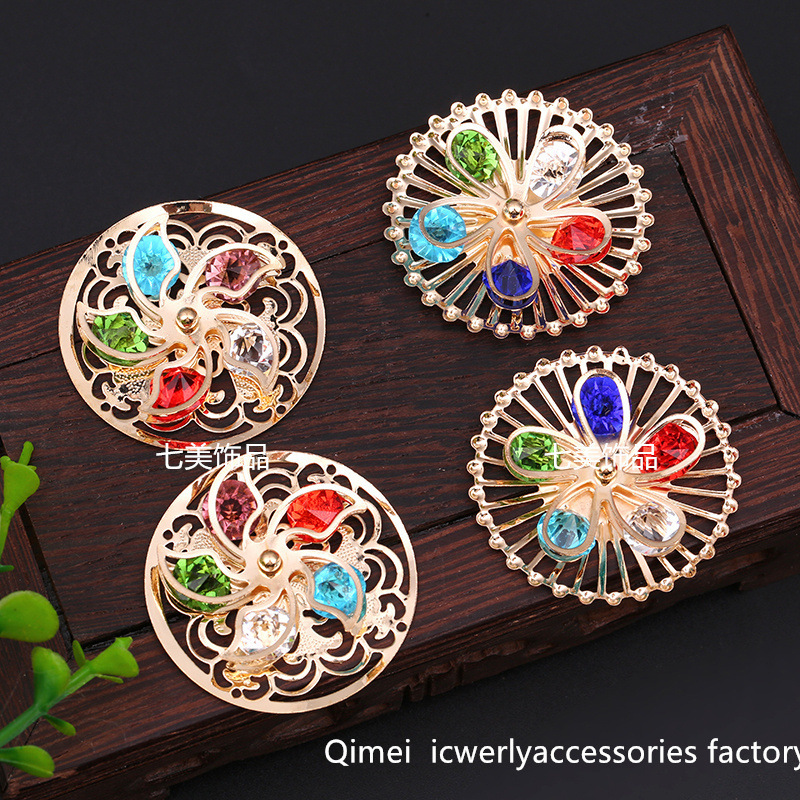 Diyの新型の合金の蝶はドリルの装飾品の材料の復古のファッションの手作りのドリルの花のペンダントの装飾品の部品を持ちます。|undefined