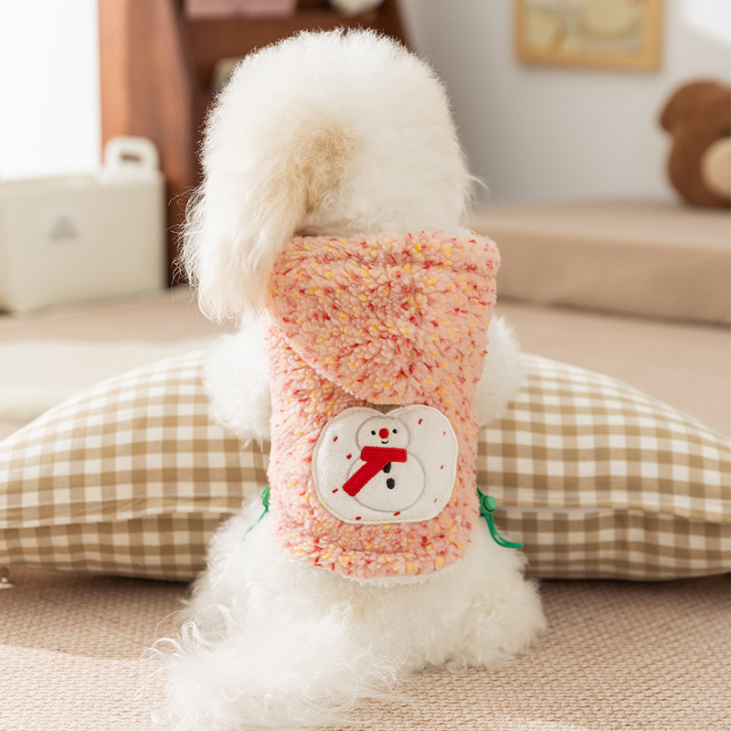 Celestial estrella de cordero, perro, gato, nuevo chaleco de invierno, ropa de peluche para perros pequeños y medianos