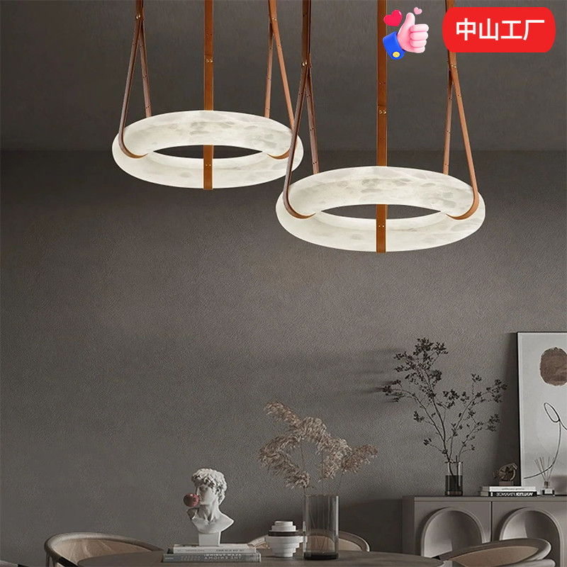 Lámpara de bronce moderna de piedra nublada sala de estar lujosa luz de diseño creativo bar comedor lámpara de estudio nórdica lámpara de dormitorio
