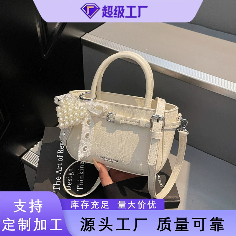 Летние сумки для женщин 2025, новая модная тенденция в корейском стиле, маленькая сумка-тоут, простая сумка через плечо, сумка-кроссбоди