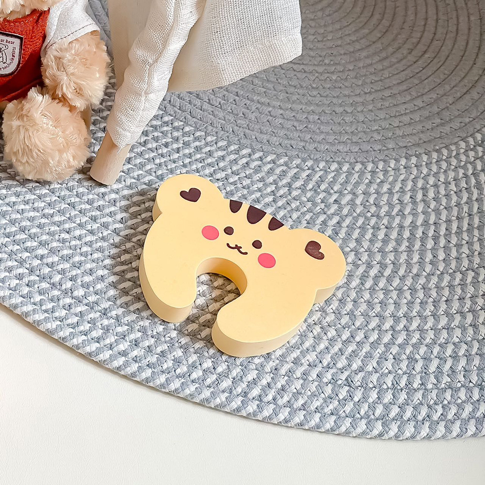 Korean Style Children's Anti-pinch Safety Door Clip Bear Foam Baby Safety Door Card Children's Room Anti-closing Artifact