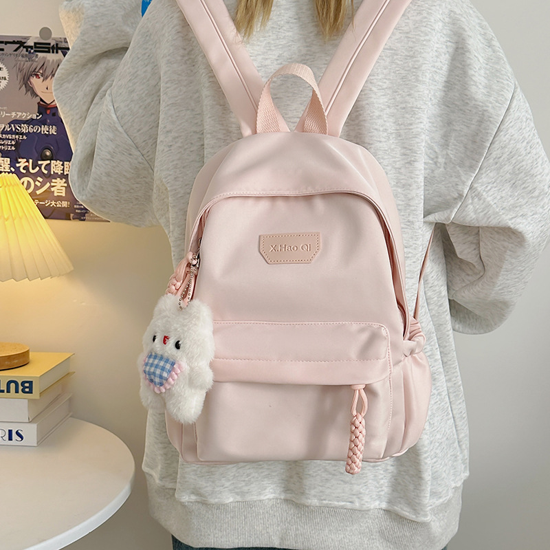 Children's Backpack Girls Third to Sixth Grades School Bag Primary School Children's Milk Hoo Waterproof Mends Travel Backpack