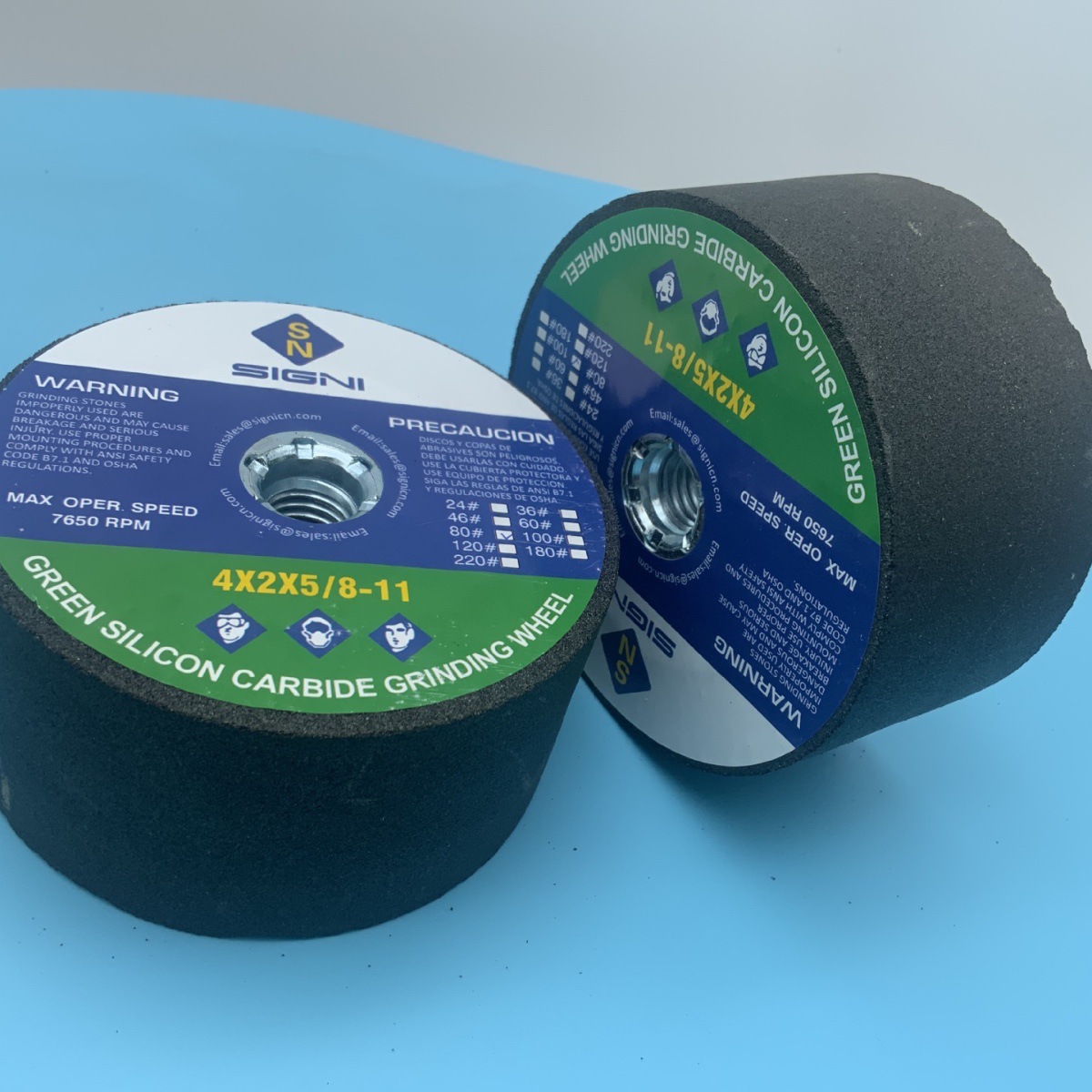 花岗岩专用碳化硅杯型磨轮 石材抛光树脂砂轮 耐磨打磨工具80目