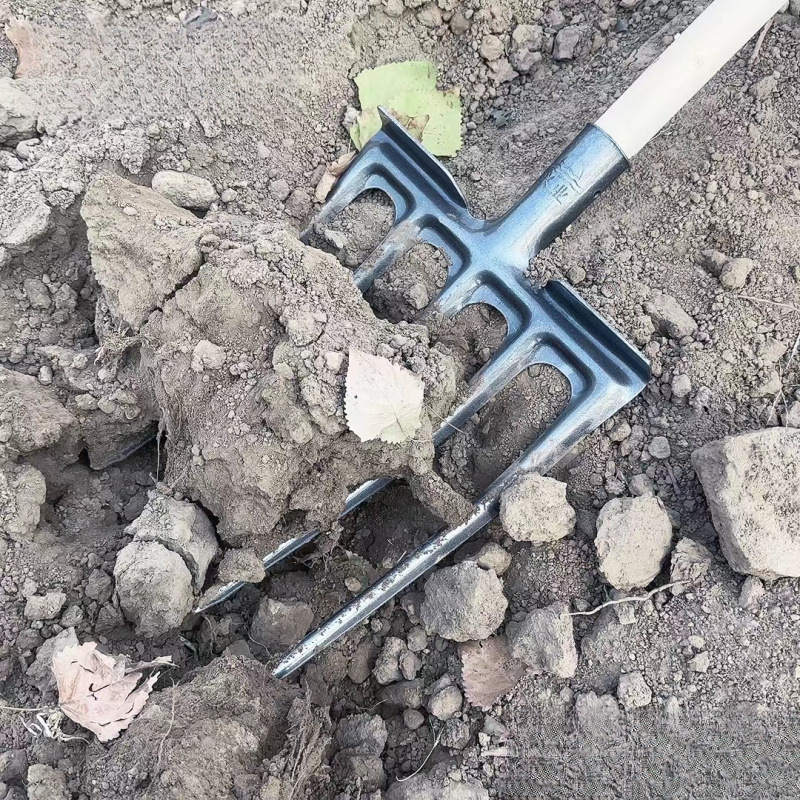 翻地钢叉种地农用工具大全高锰钢洋叉翻地神器挖野菜牛粪叉子粪叉|undefined