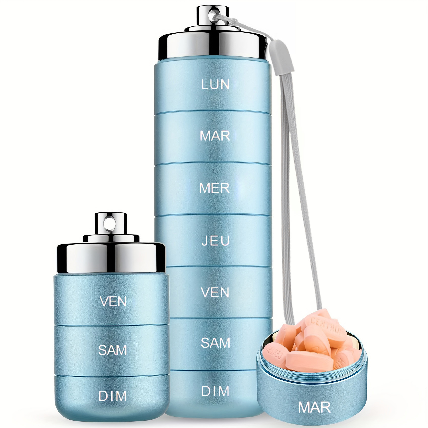 Flat cover light blue french