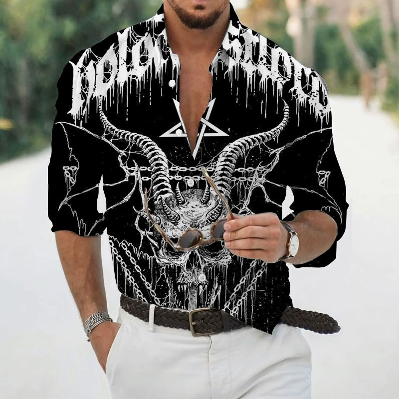Осенняя ретро рубашка, европейский стиль, 3D