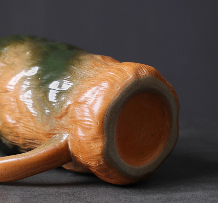 Ceramic Coffee Mug Large Capacity Creative Kiln Change Glacier Cup_voghion.com