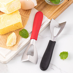 創意不鏽鋼黃油切割刀 不鏽鋼芝士奶酪四角切片器刮刀牛油切刀