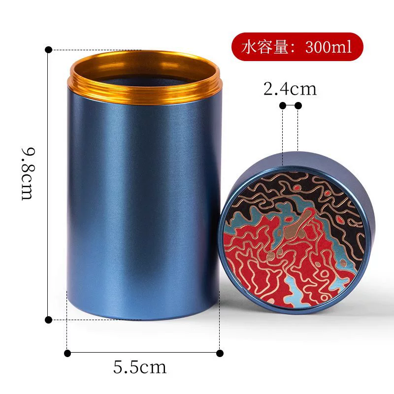 Metal handheld tea for traveling, small box