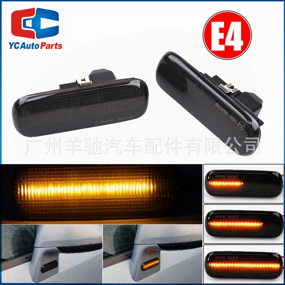 Aplicable a Citroën C4 I Saloon Coupe Hatchback modificado espejo retrovisor LED luz de dirección de agua corriente