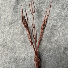 Artificial Flower Branch with 5 Heads, 15 Segments, 28cm Long, Bonsai Bundle with Tendrils, High-Quality Imitation, Direct Supply from Manufacturer