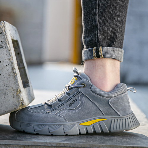 Labor protection shoes, four-season anti-smash, anti-puncture work shoes wholesale, lightweight, comfortable, wear-resistant, anti-scalding, work protection safety shoes