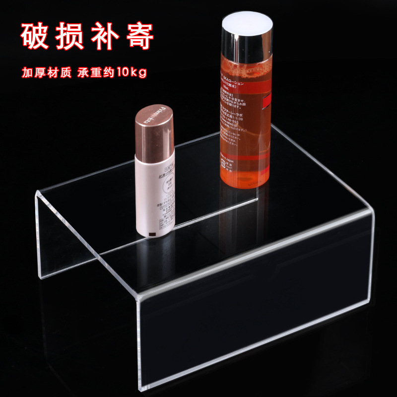 Acrylic shoes slippers desktop cosmetics partition storage platform…