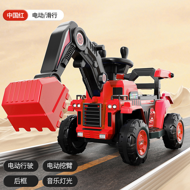Excavadora para niños, coche de juguete, juguete para personas, niña, niño, excavadora eléctrica de control remoto, vehículo de ingeniería, máquina de gancho image 20