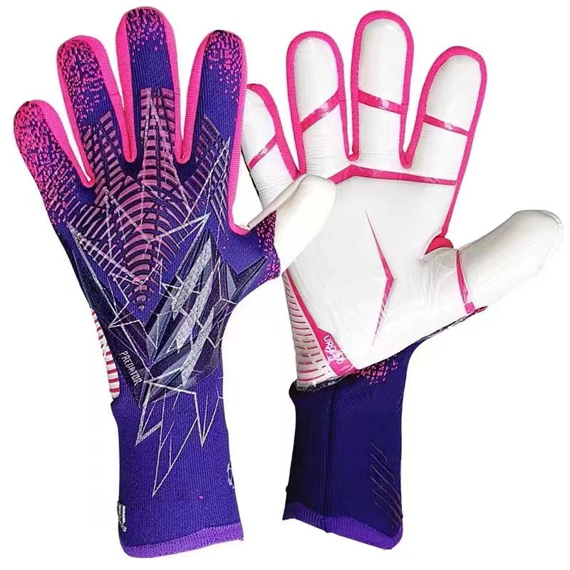 Fabricante en stock transfronterizo Portero profesional guantes de fútbol de látex completo portero competencia antideslizante engrosada resistente al desgaste transpirable