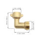 All copper corner joint garden hose 90 degree elbow 3/4 American garden water pipe connection brass movable interface