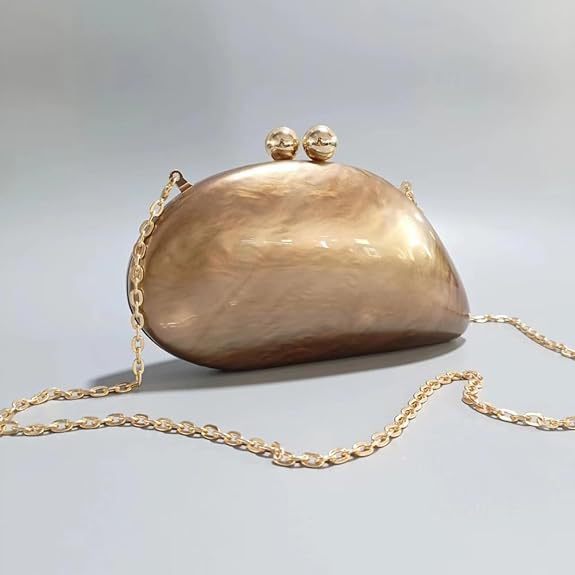New Women's Cross-border Foreign Trade Dumpling Pressed Evening Shoulder Crossbody Wedding And Banquet Clutch, Chain_voghion.com