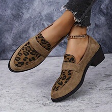 B 41903 Leopard Print Loafer Heels �����ָ�Ь ŷ������羳
