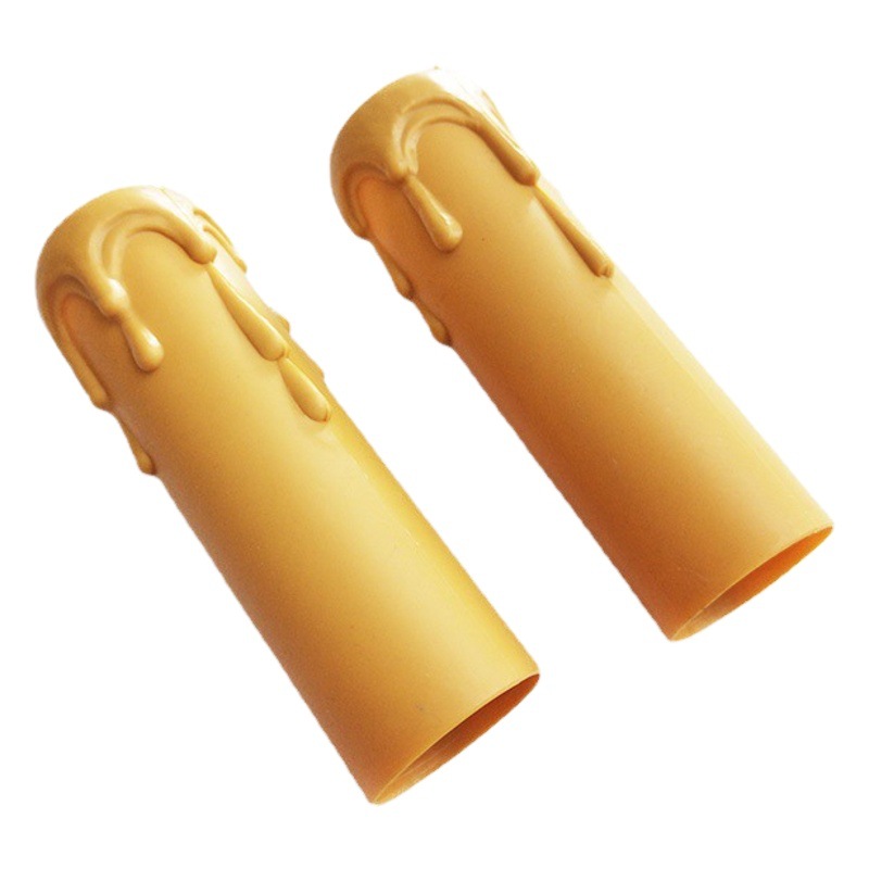 Guangdong Dongguan Longsan piezas de plástico estándar suministro de la fábrica de material PP tubo de vela lágrima 25*85 tubo de vela amarilla