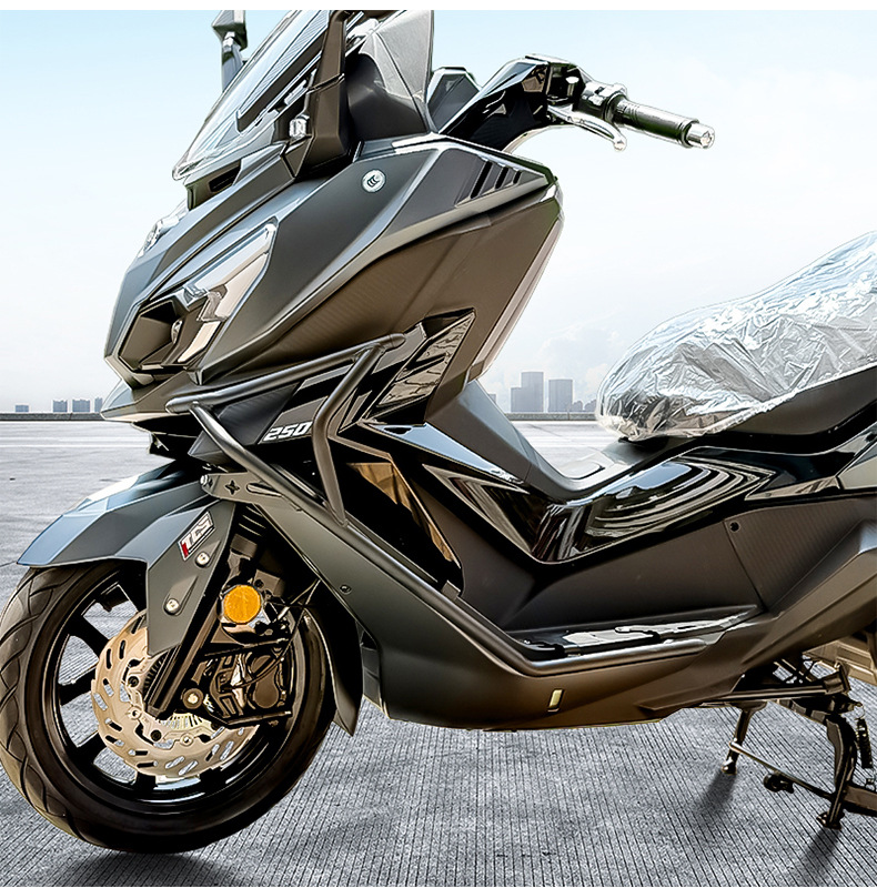 Suitable for Sanyang Cruiser 250 Bumper Anti-Fall and Anti-Collision Scooter Bumper Front and Rear Fully Surrounded Protective Bar Modification