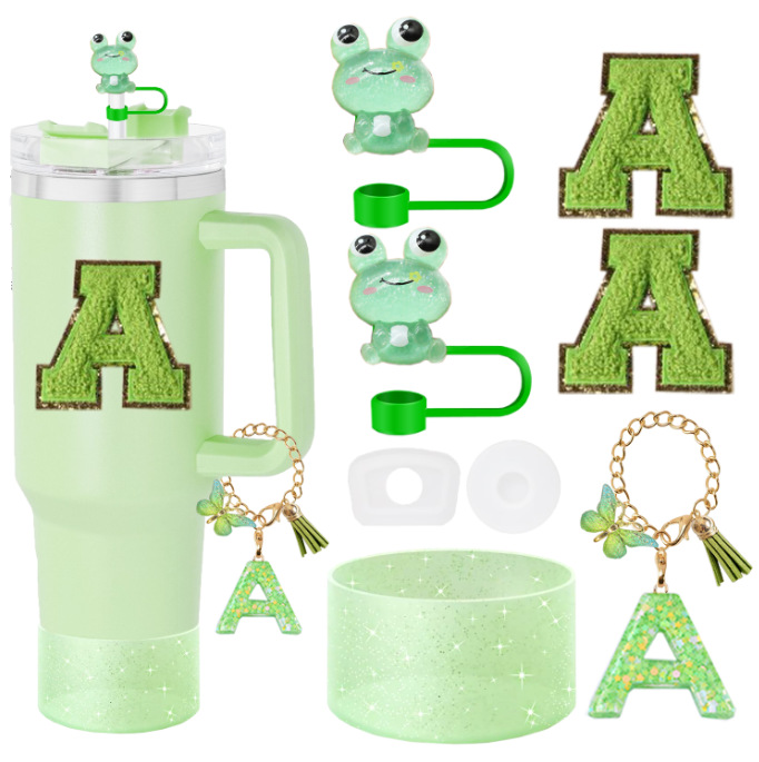 Amazon taza de calor cuentas brazalete llavero botella de agua colgante margarita gorra de paja flor colgante taza cubierta