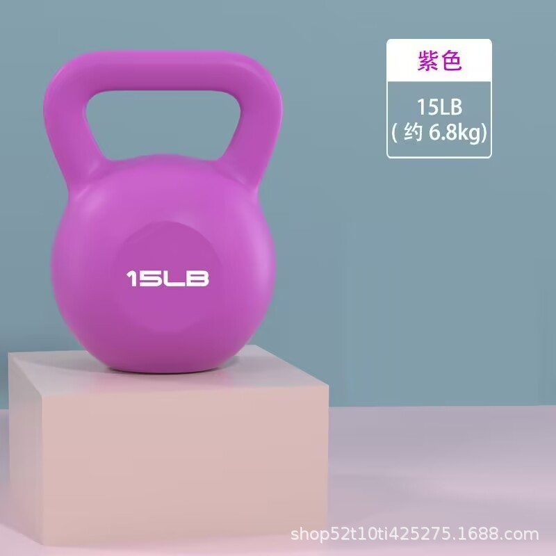 一件代发健身壶铃彩色女士家用运动哑铃深蹲练臀翘臀男士训练壶铃|undefined