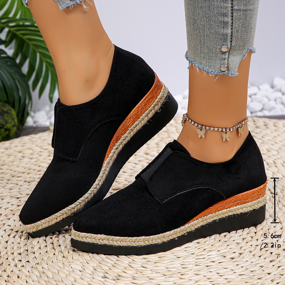 lightweight comfortable shoes wedge heel low-cut