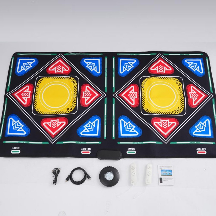 Dance Mat Double Wireless High-Definition Tv Interface Dance Machine Home Motion-Sensing Game Console Manufacturer Direct Sales Wholesale