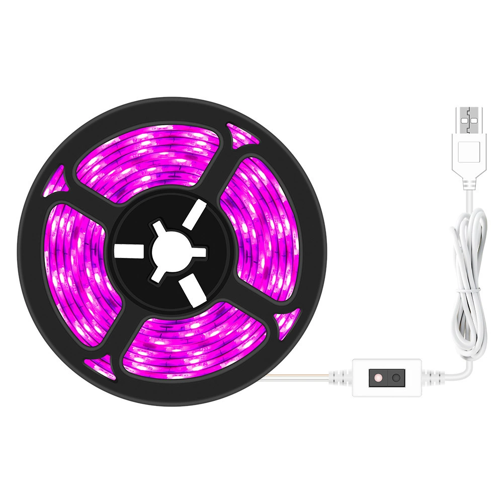 Светодиодная лента для растений, сенсор индукционный (жест рукой), USB DC 5V, гибкая 0.5–3 м, водонепроницаемая или голая