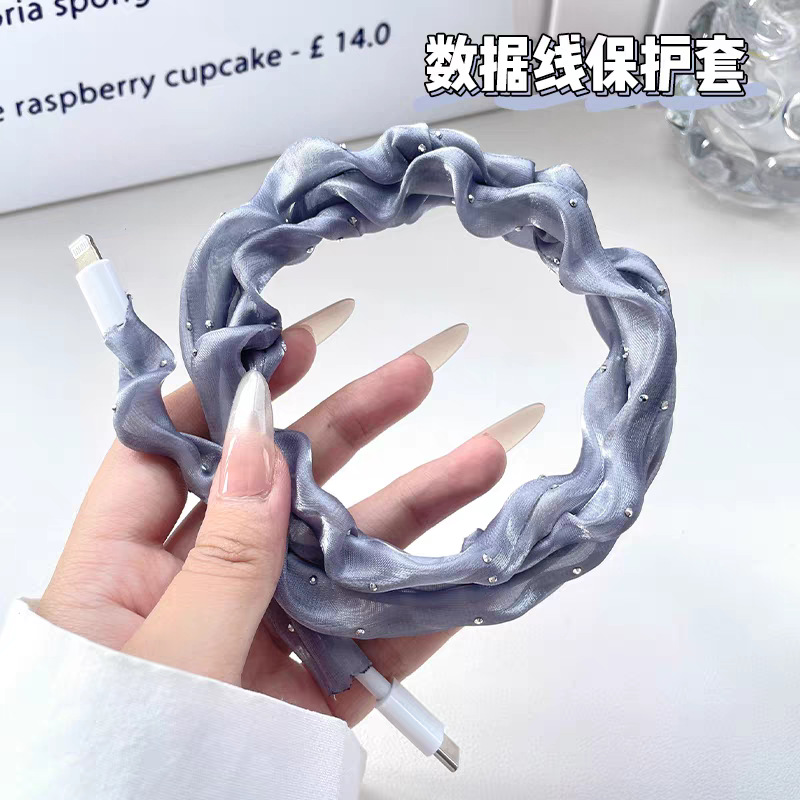 数据线保护安卓充电器苹果防折断卡通手机头咬线器typec扣护线套