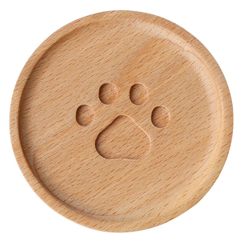 Portavasos de madera para café Ceremonia del té japonesa Portavasos de aislamiento antiquemaduras Montaña rusa de té nórdico creativo Haya antideslizante estera de madera