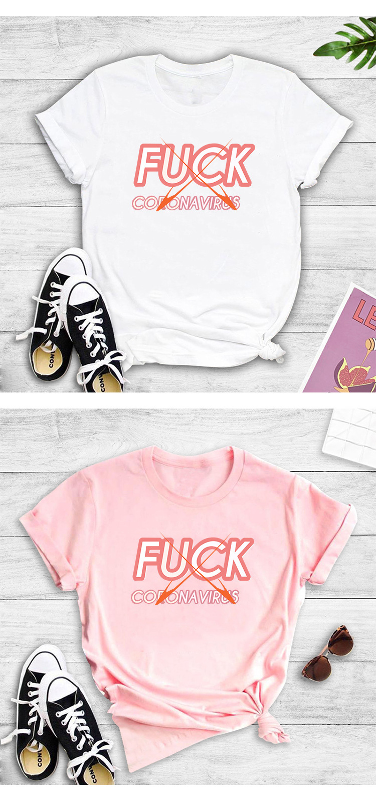 camiseta de manga corta con estampado de letras simples NSYIC56427