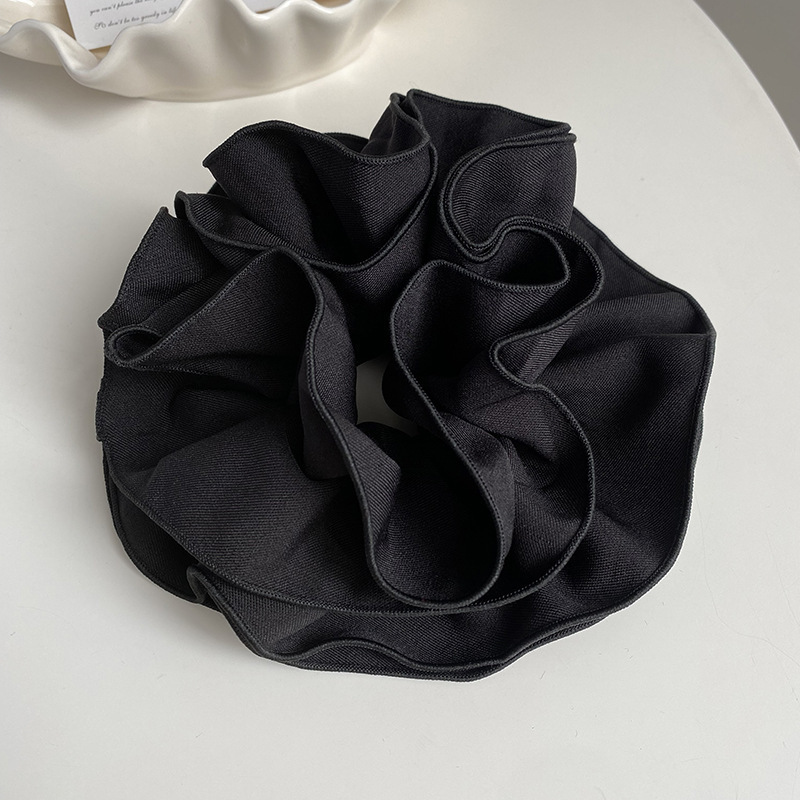 Novo scrunchie plissado de quatro camadas, estilo francês, com elástico de alta qualidade, acessório de cabelo feminino._voghion.com