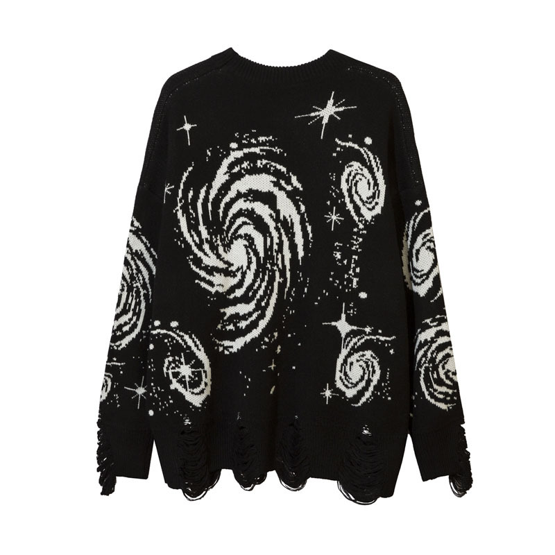 Skeleton Printed Ink Knit Sweater - Image 4