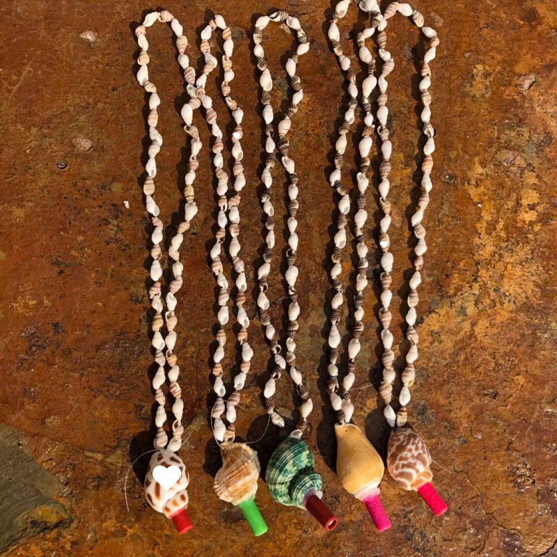 Conchas naturales conchas pulseras collares diy fresco versátil joyería correa de mano tienda artesanía característica fuente