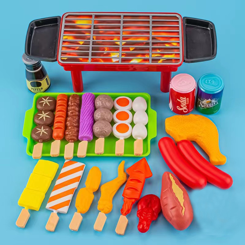 Barbecue toys 21pcs [bag] with barbecue grill