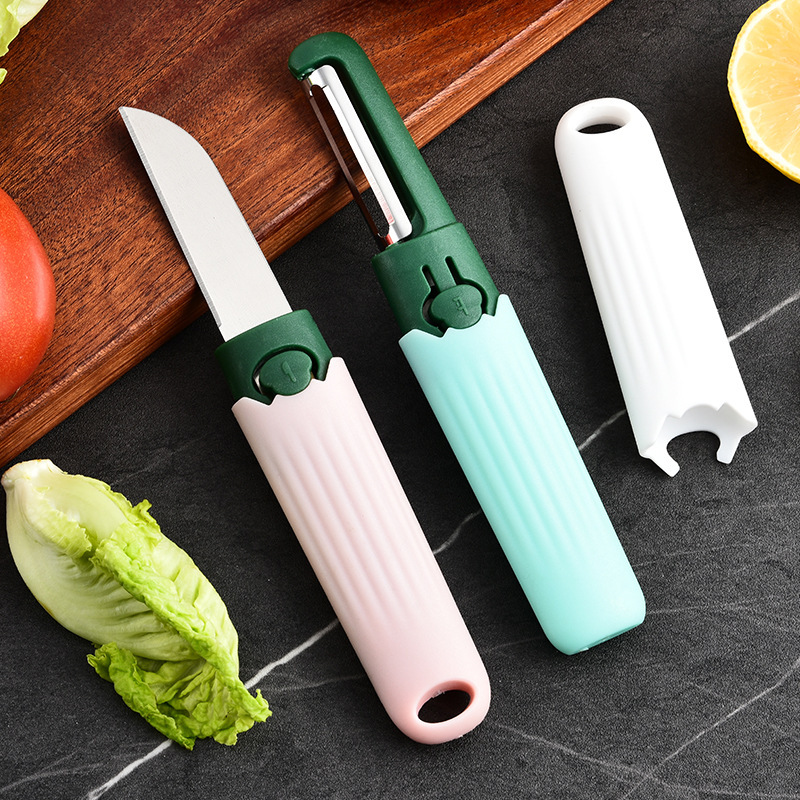 Nuevo cuchillo multifuncional de frutas portátil de cocina cuchillo de frutas casero de peeling de melón