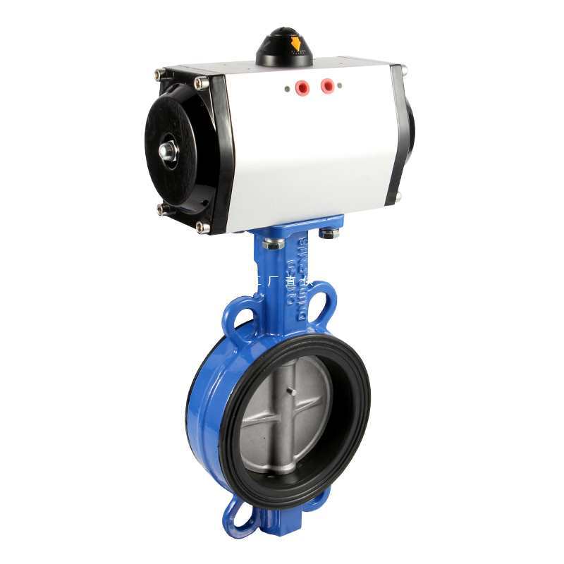 气动蝶阀D671X-16Q对夹式阀门不锈钢DN50 65 80 100 150 250 300