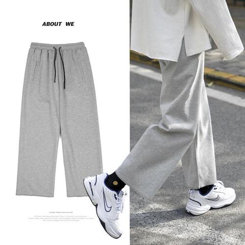Summer thin work pants for men, casual pants, Korean style, trendy, student straight-leg pants, nine-inch pants, loose and versatile pants for men