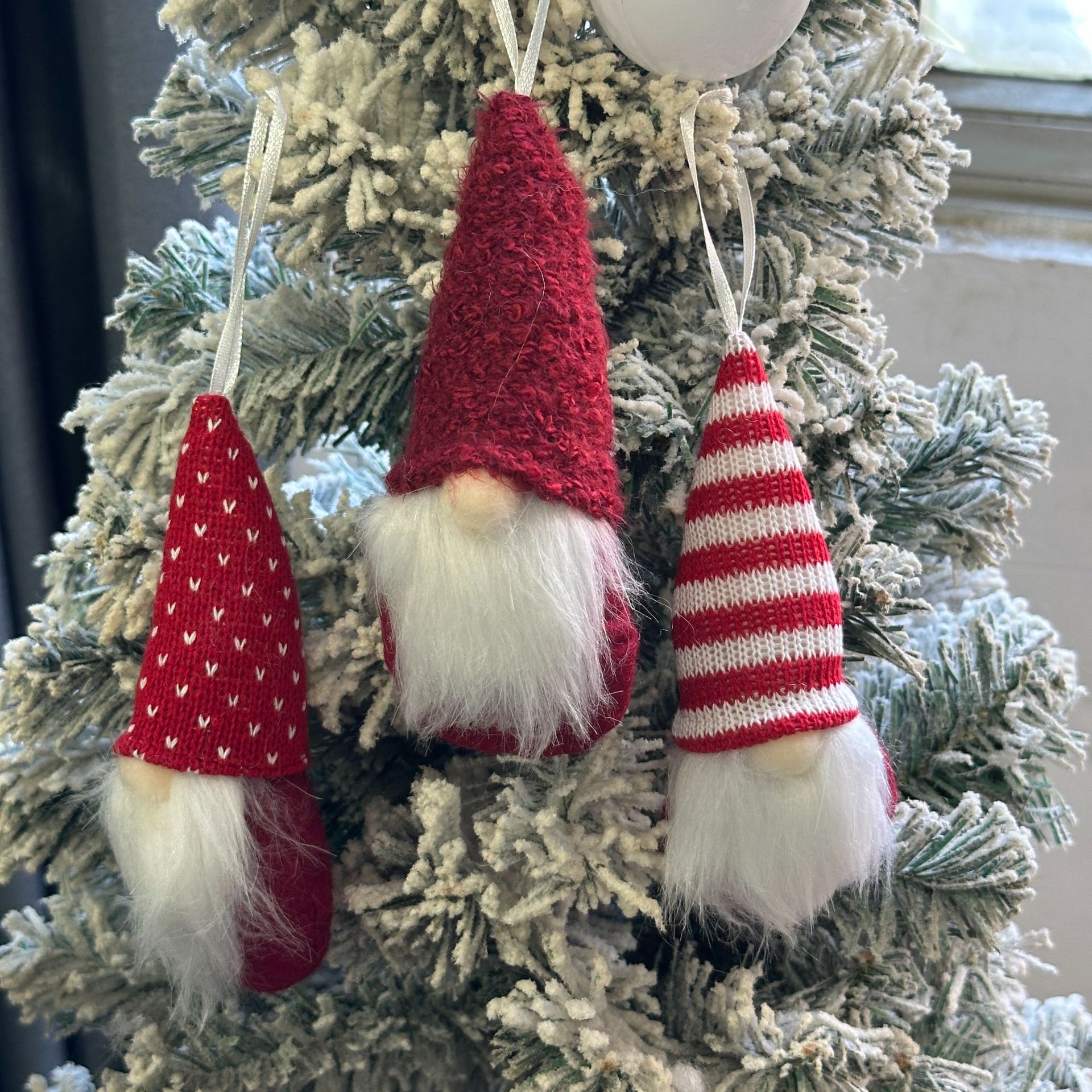 Nuevos colgantes de decoración de Navidad transfronterizos colgantes de árbol de Navidad muñeca sin cara enano viejo pequeño colgente