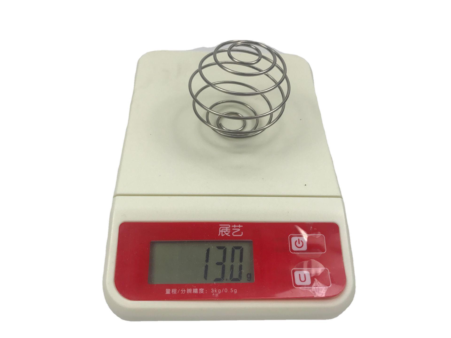 Gran 13g taza de sacudida 304 bola de acero inoxidable proteína en polvo Bola de agitación de calidad alimentaria Bola de primavera