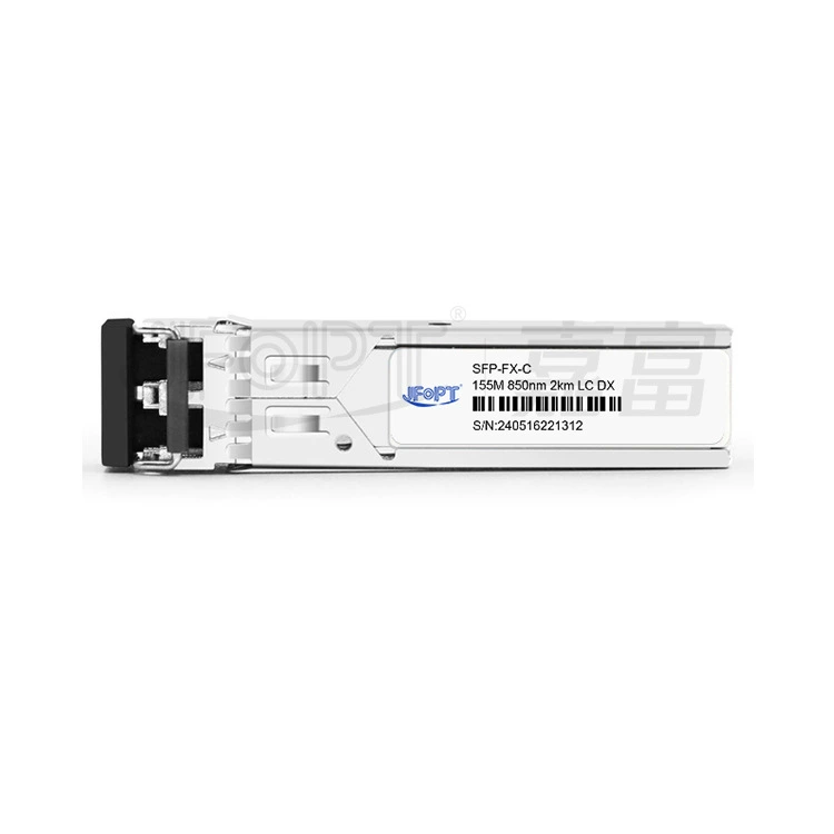 SFP модуль 155 Мбит многомодовый 850 нм 2 км, передача, DOM диагностика, двухволоконный LC, совместимая кастомизация