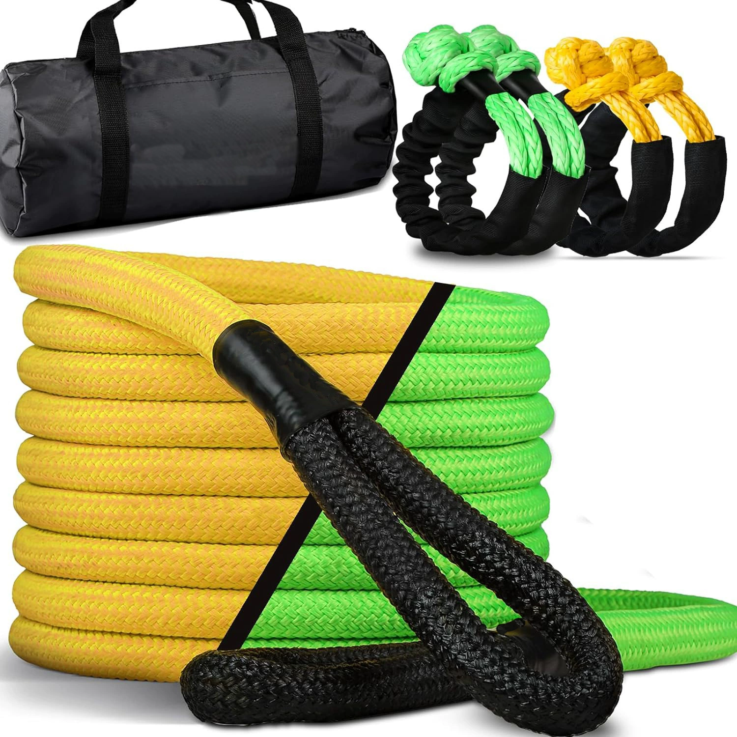 Нейлоновый круглый буксирный канат заводской поставки открытый внедорожный автомобиль спасательная высокая прочность 25mm * 9m