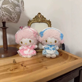 卡通少女心洛丽塔小羊包包公仔挂件KT毛绒玩具公仔包包挂件批发