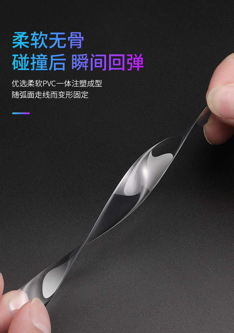 Car Transparent Door Bowl Anti-Collision Sticker with Logo and Car Emblem Design, Adhesive Type, Car Door Handle Anti-Collision Decoration
